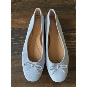 Born® ~ 10 US  ~ NEW Excellent Brin Ballet Flats ~ Grey ~ Comfort Walking Office
